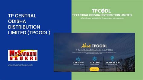 tpowdl|TP Central Odisha Distribution Limited (TPCODL).